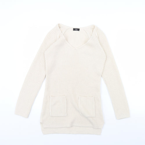 F&F Womens Beige   Pullover Jumper Size 6