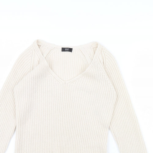 F&F Womens Beige   Pullover Jumper Size 6
