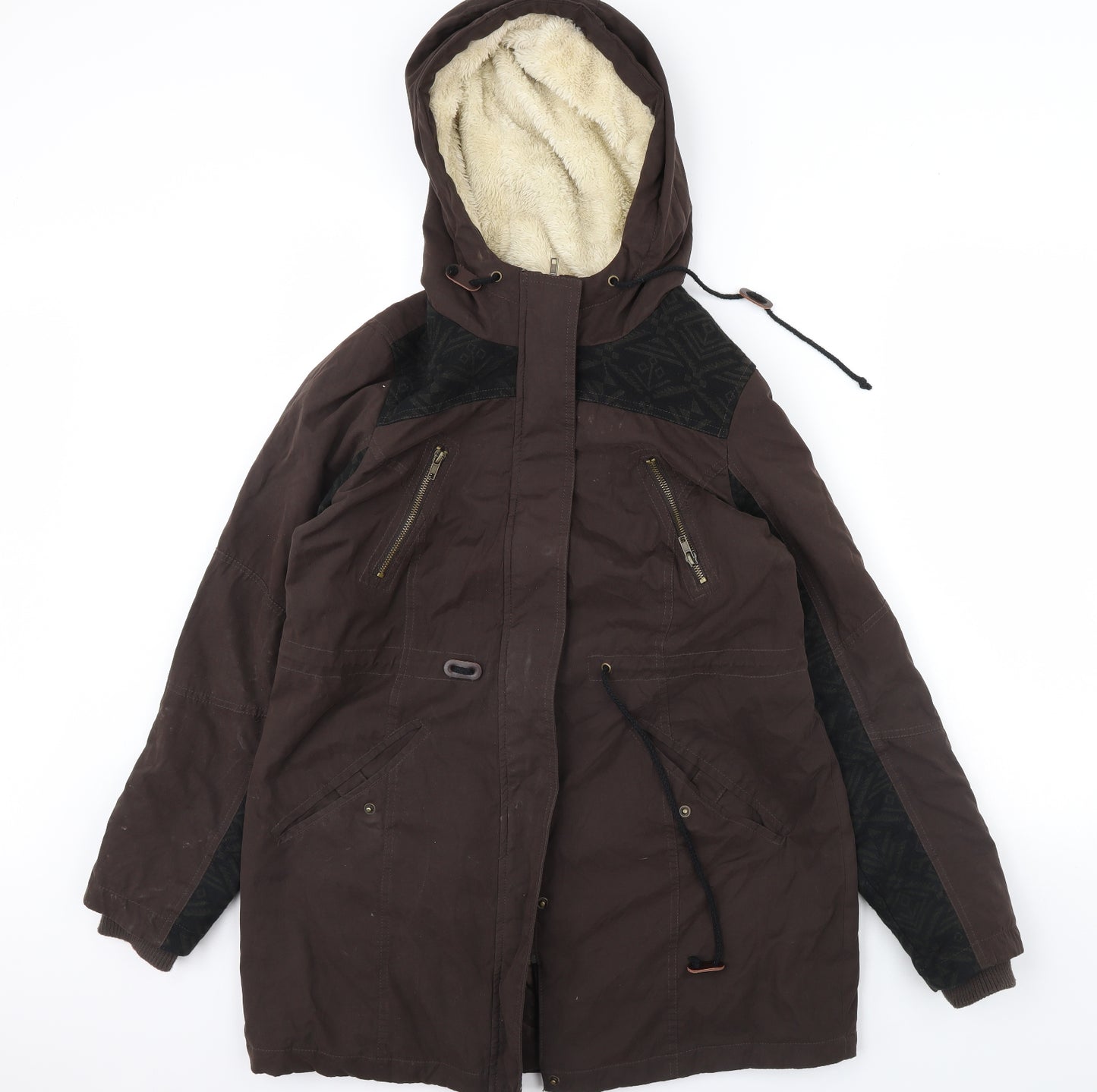 Peacocks Womens Green   Rain Coat Coat Size 12