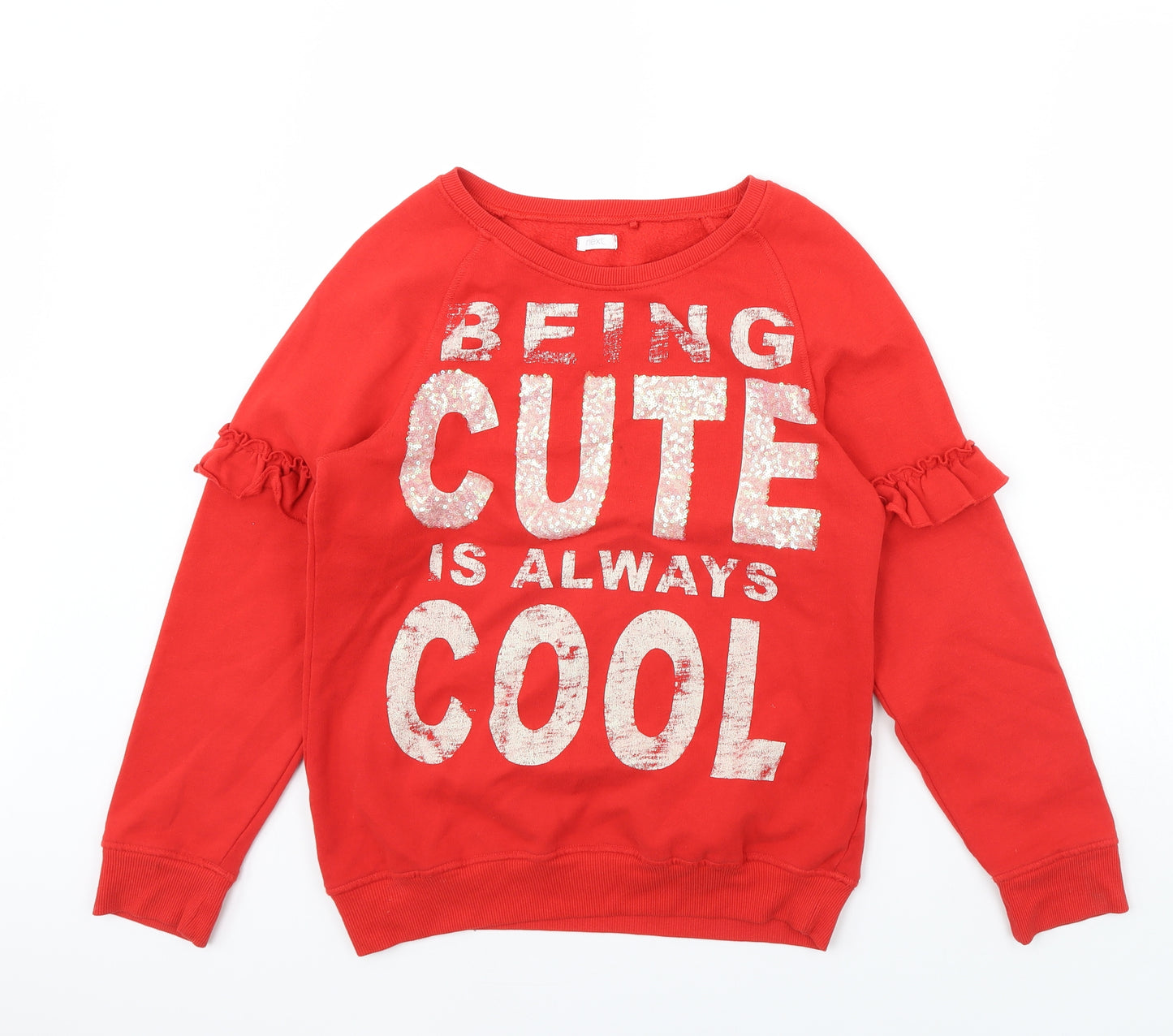 NEXT Girls Red   Pullover Jumper Size 13 Years
