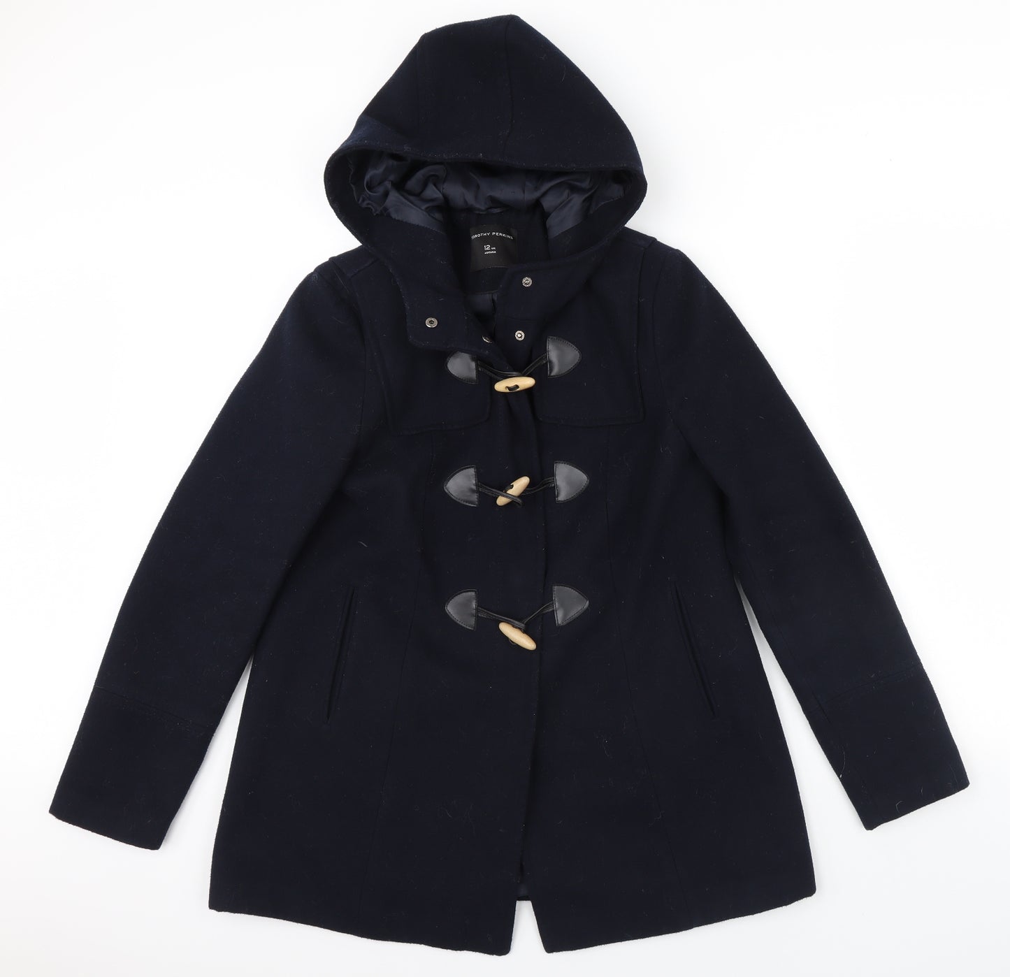 Dorothy Perkins Womens Blue   Overcoat Coat Size 12