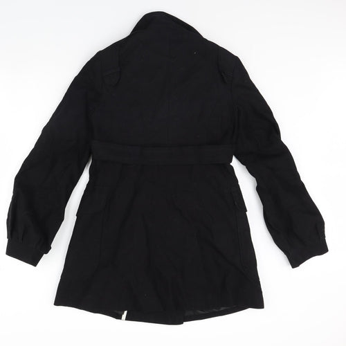 MNG Womens Black   Overcoat Coat Size L