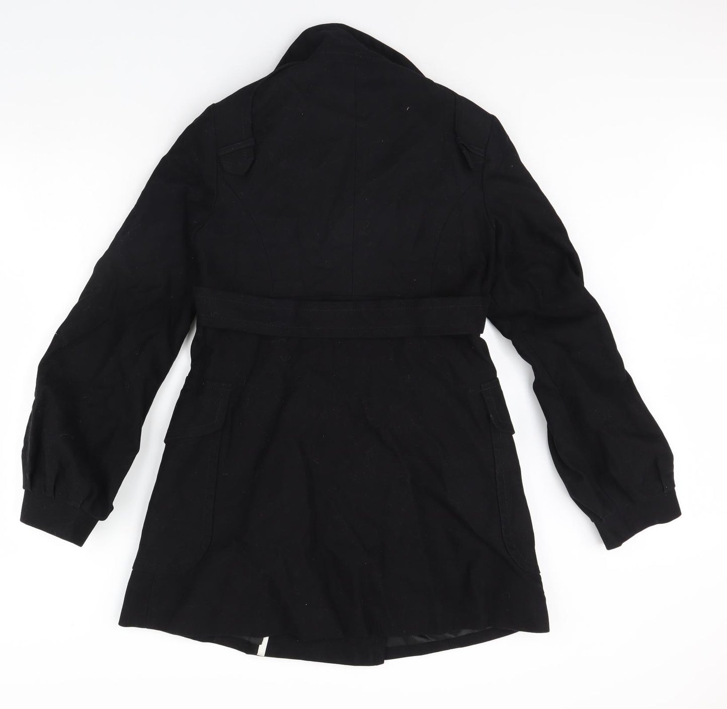 MNG Womens Black   Overcoat Coat Size L