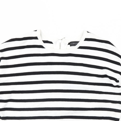 Atmosphere Womens Black Striped  Pullover Jumper Size M