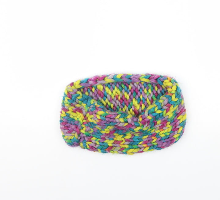 Preworn Womens Multicoloured Herringbone Scarf