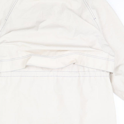 Preworn Womens White   Rain Coat Coat Size 12