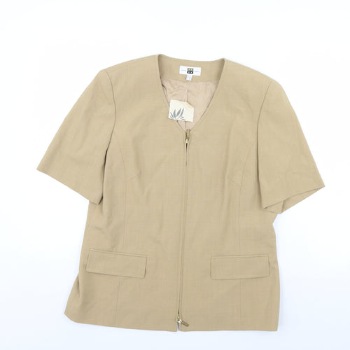 Sever in  Womens Beige   Jacket  Size 12  - Shoulder Pads