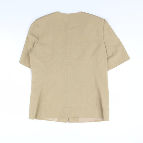 Sever in  Womens Beige   Jacket  Size 12  - Shoulder Pads