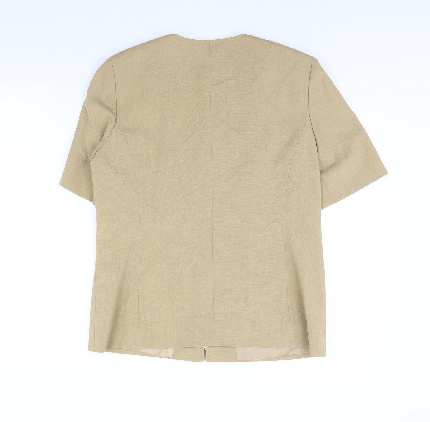 Sever in  Womens Beige   Jacket  Size 12  - Shoulder Pads