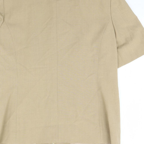 Sever in  Womens Beige   Jacket  Size 12  - Shoulder Pads