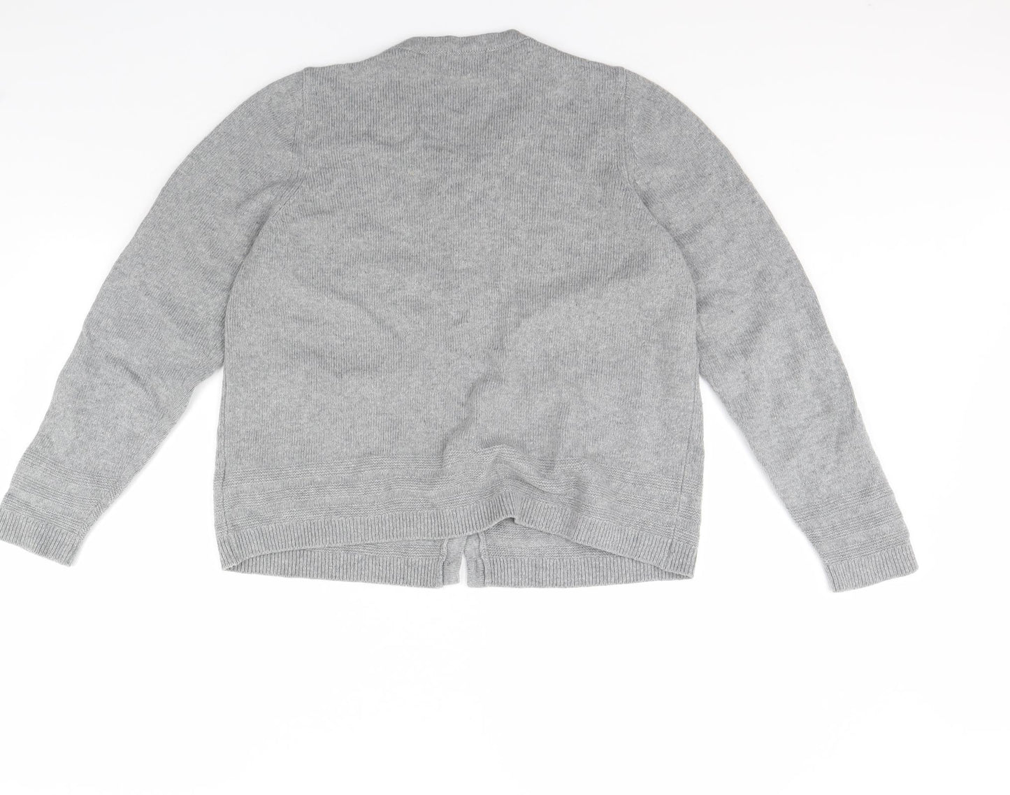 M&S Womens Grey   Cardigan Jumper Size 16