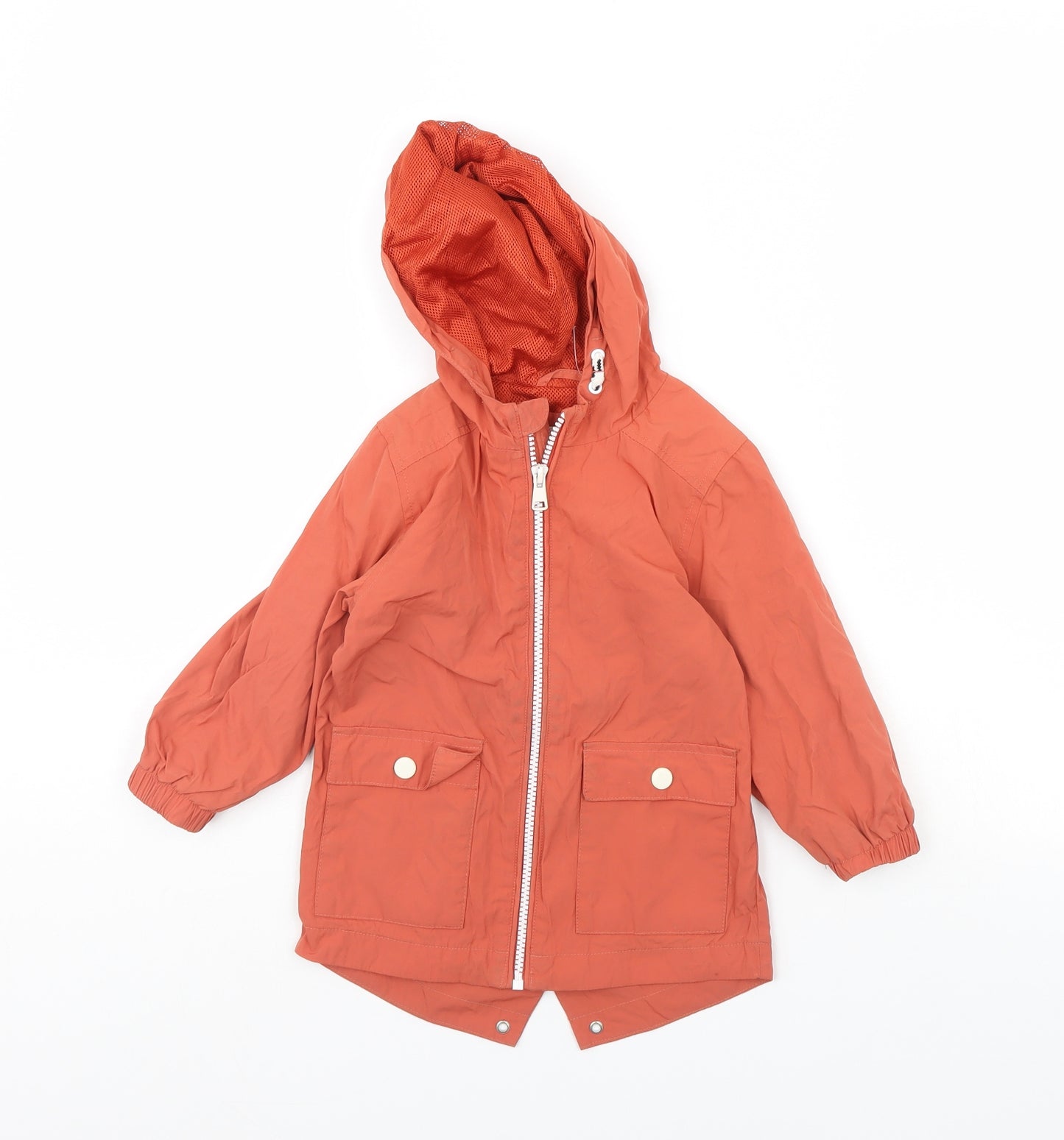 m&s Boys Orange   Rain Coat Coat Size 18 Months