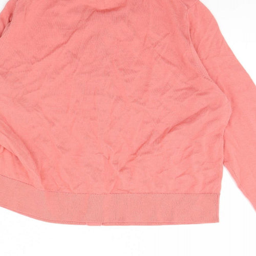 m&s Womens Pink   Cardigan Jumper Size 14