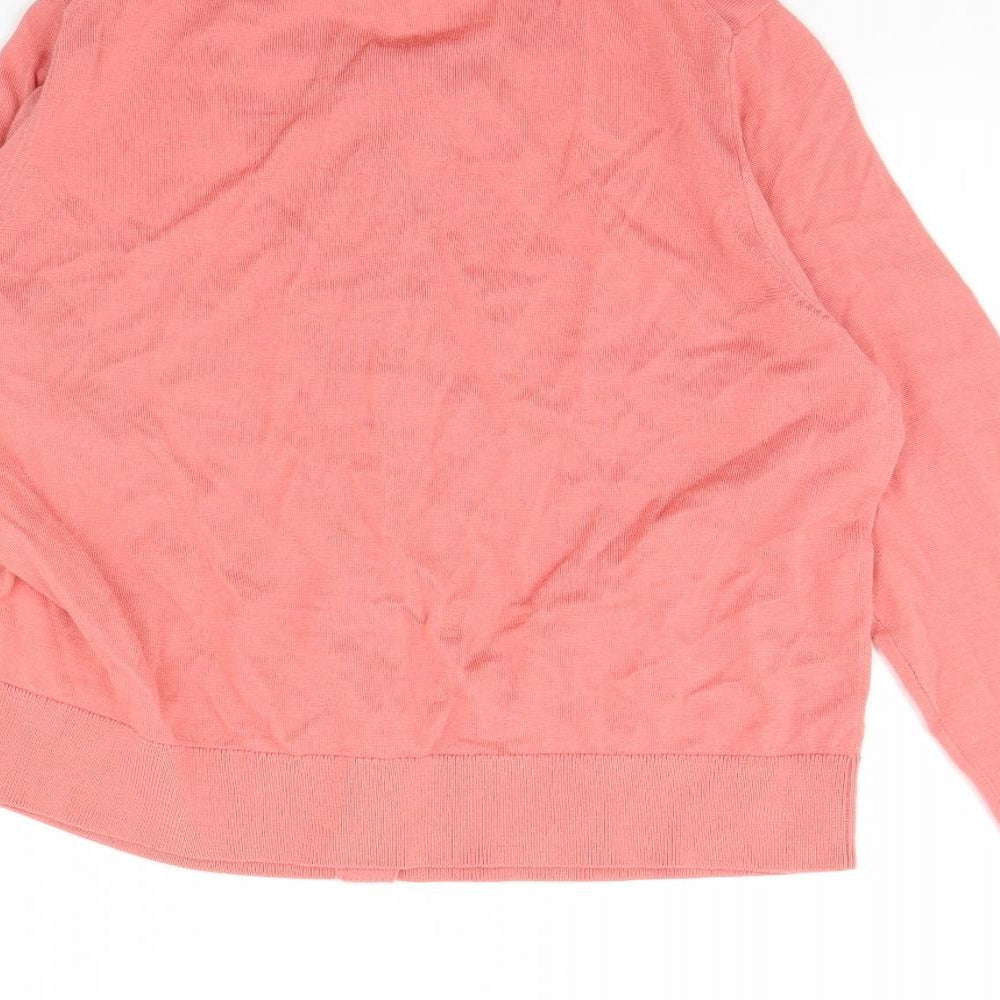 m&s Womens Pink   Cardigan Jumper Size 14