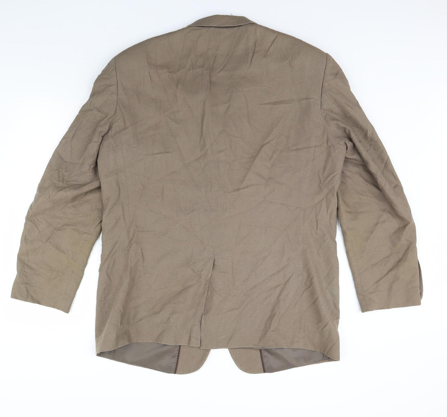 Preworn Mens Brown   Jacket Blazer Size 42  - Shoulder Pads