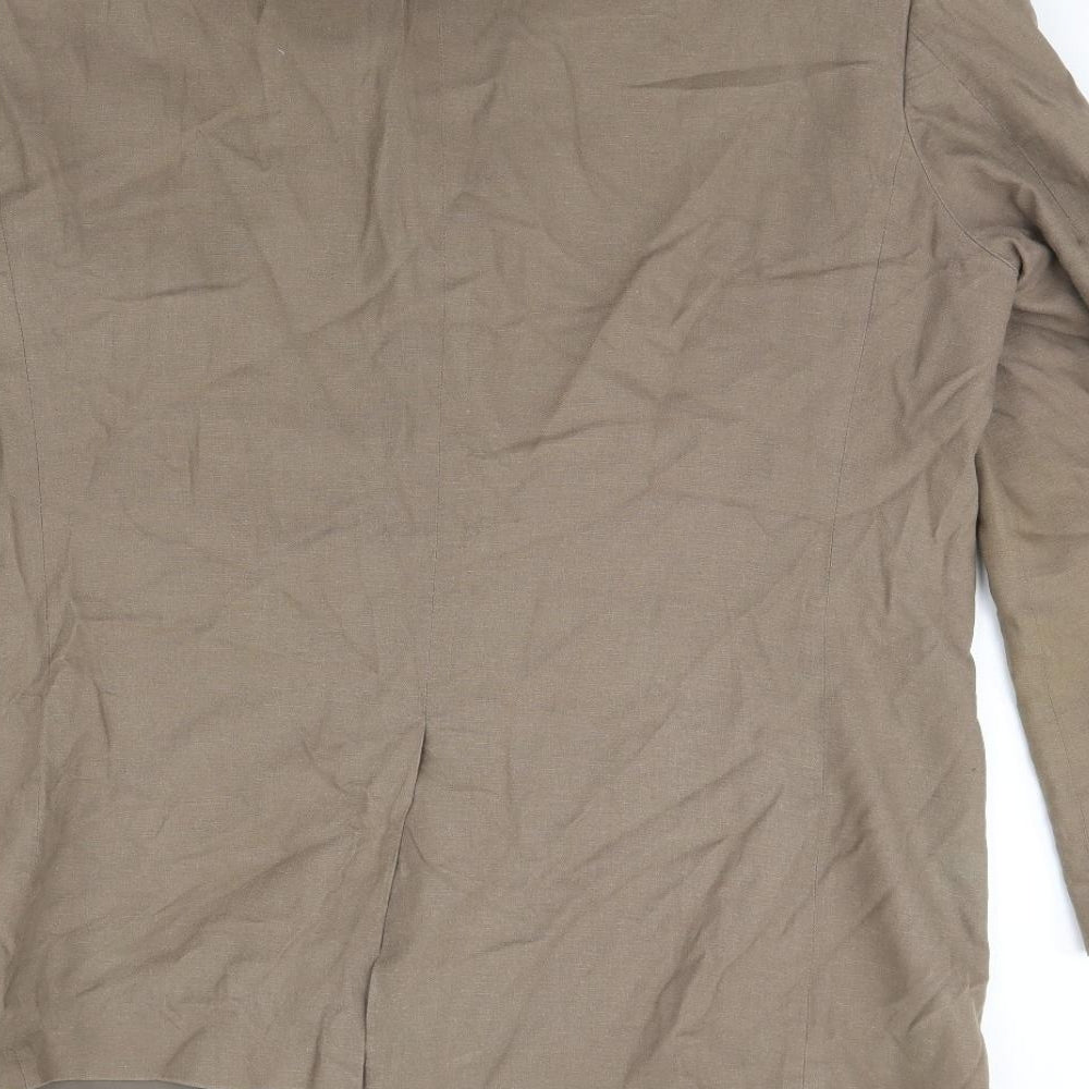 Preworn Mens Brown   Jacket Blazer Size 42  - Shoulder Pads