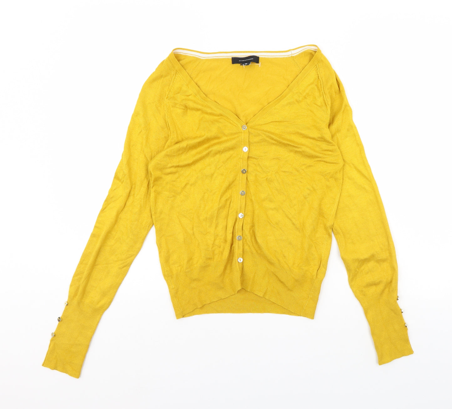 Atmosphere Womens Yellow   Cardigan Jumper Size M