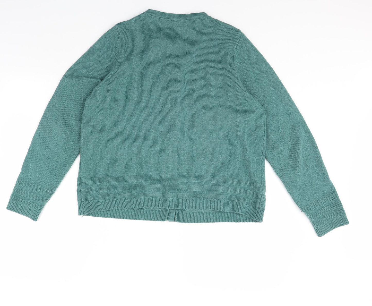 m&s Womens Green   Cardigan Jumper Size 16