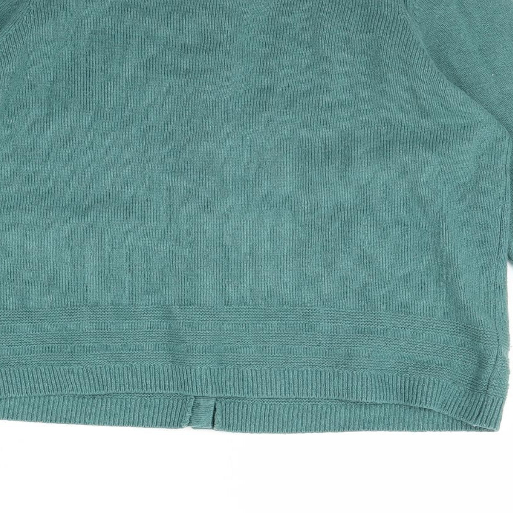 m&s Womens Green   Cardigan Jumper Size 16