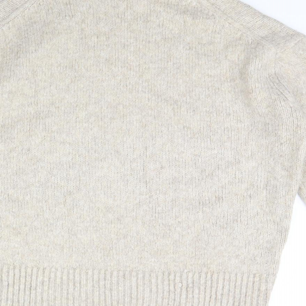 H&M Womens Beige   Pullover Jumper Size M
