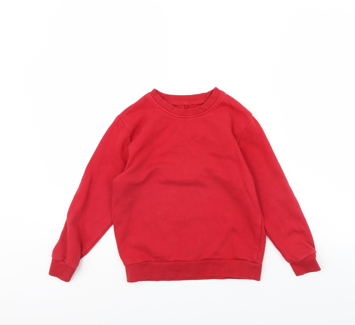 George Girls Red   Pullover Jumper Size 7 Years