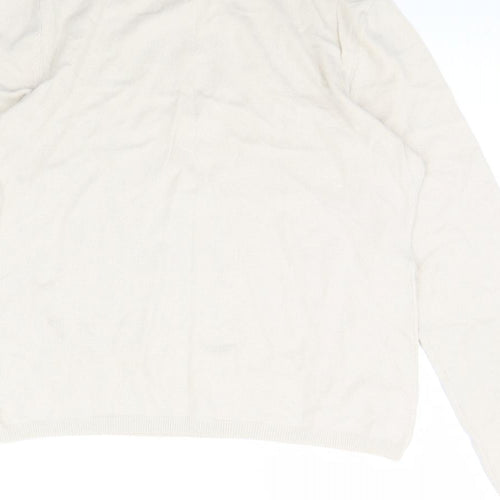 Kenar Womens Ivory   Pullover Jumper Size L