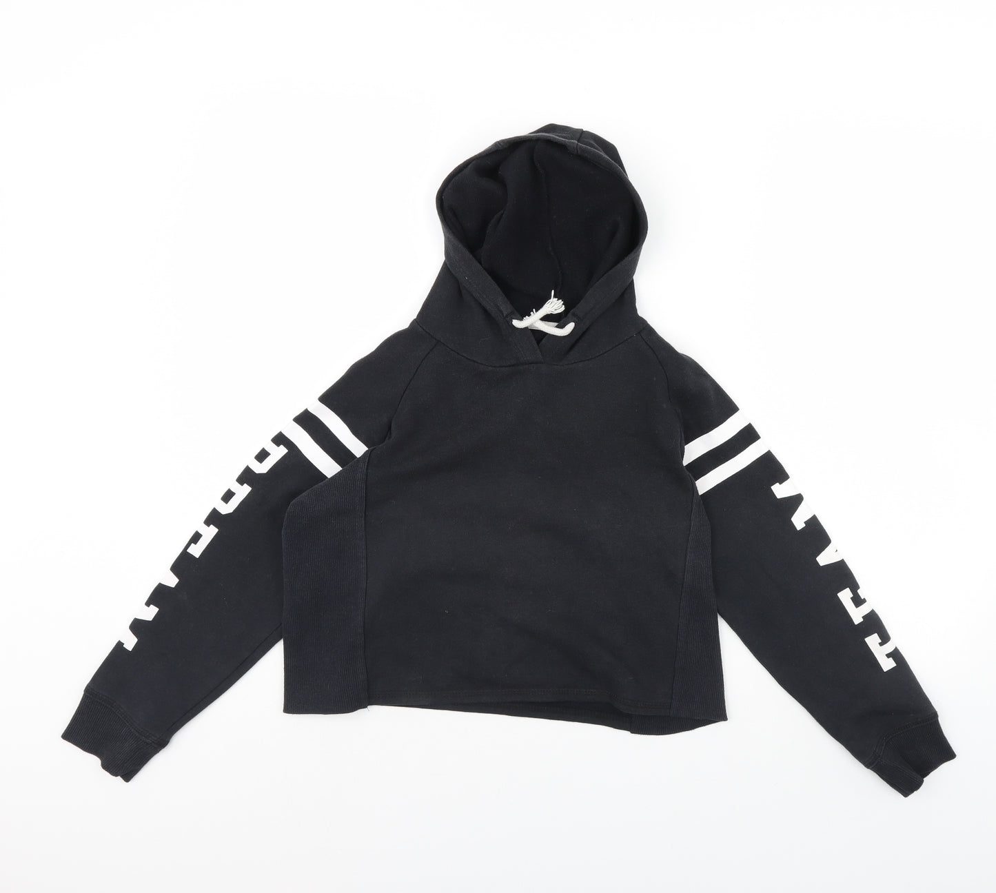 Dunnes Stores Girls Black   Pullover Hoodie Size 10 Years