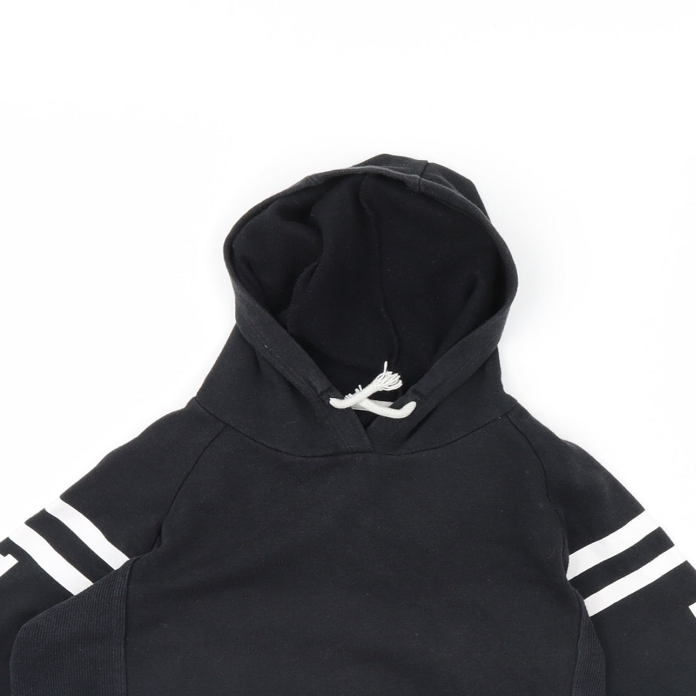 Dunnes Stores Girls Black   Pullover Hoodie Size 10 Years