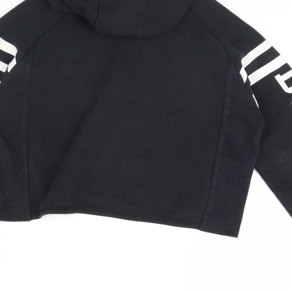 Dunnes Stores Girls Black   Pullover Hoodie Size 10 Years