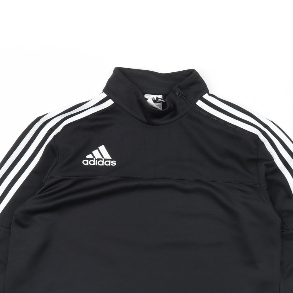 adidas Boys Black   Pullover Jumper Size 13 Years