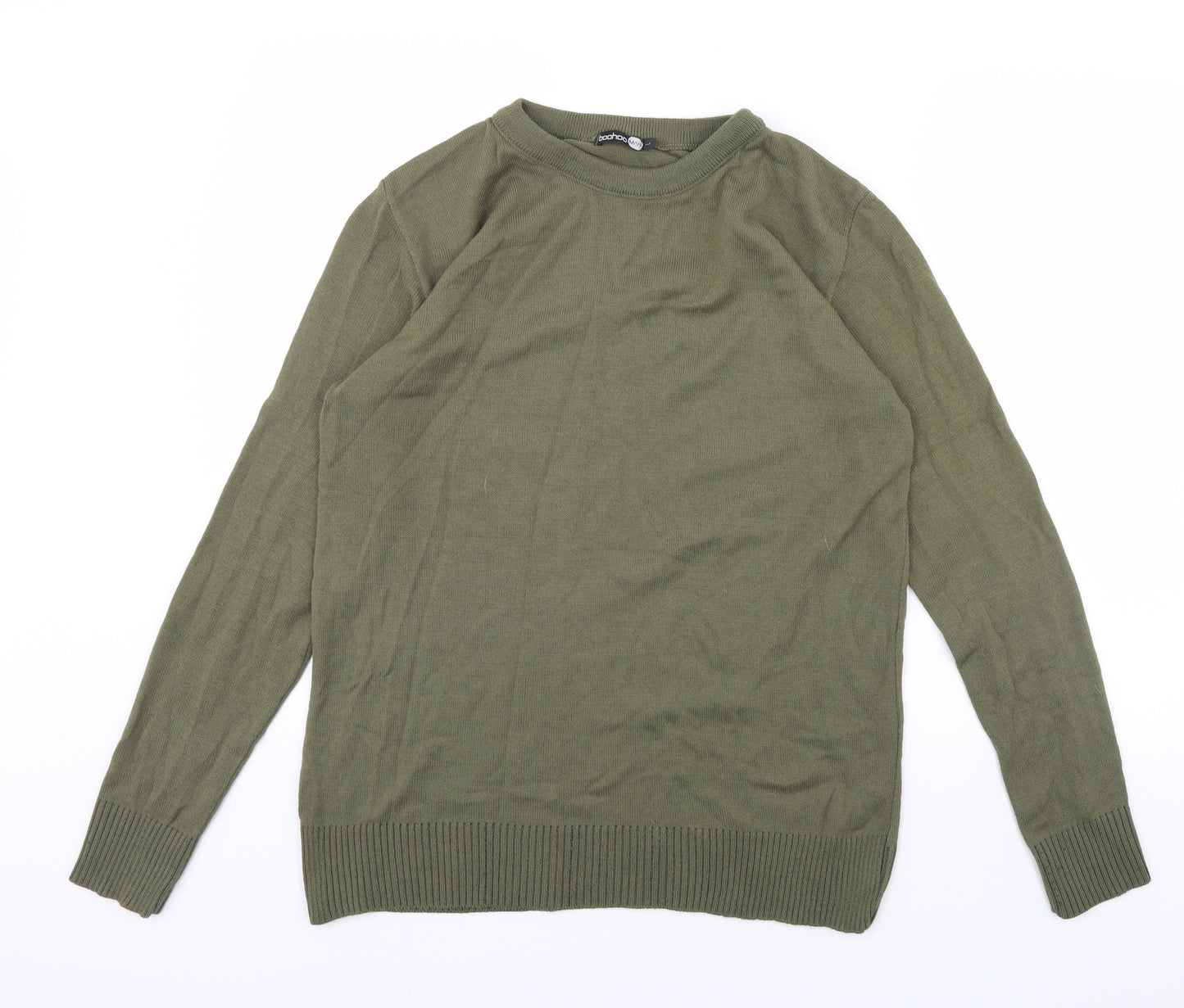 Boohoo Mens Green   Pullover Jumper Size L