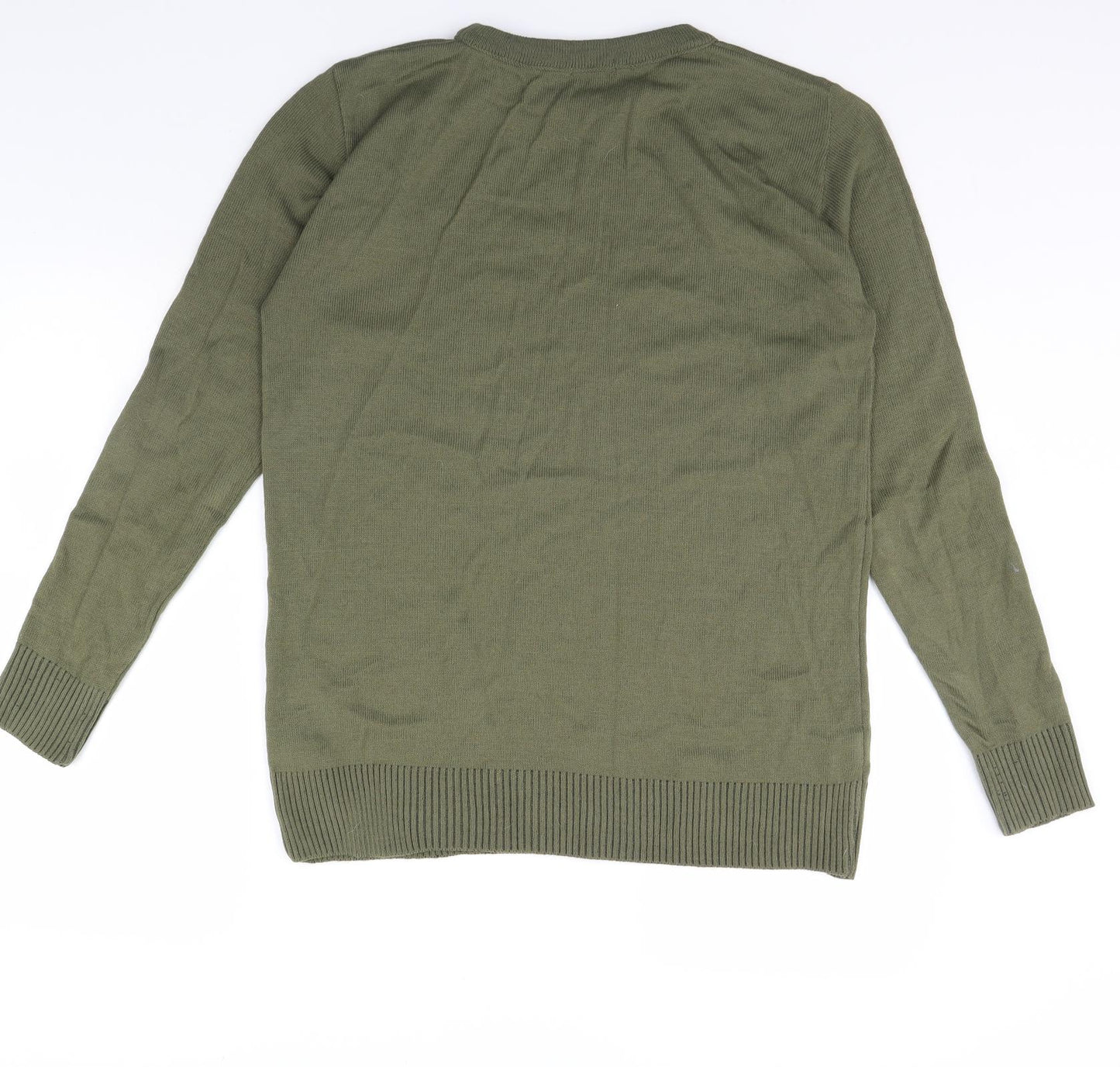 Boohoo Mens Green   Pullover Jumper Size L