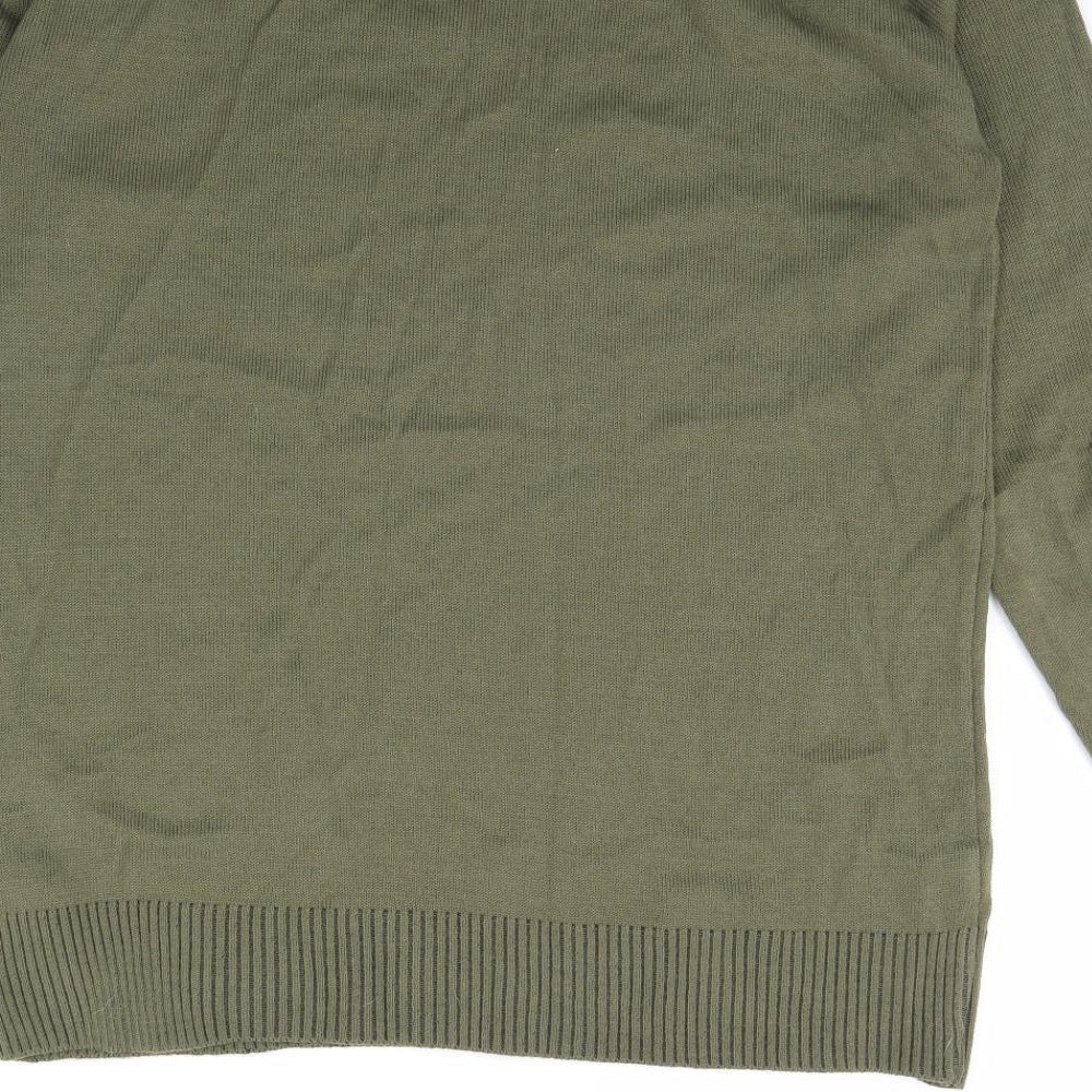 Boohoo Mens Green   Pullover Jumper Size L