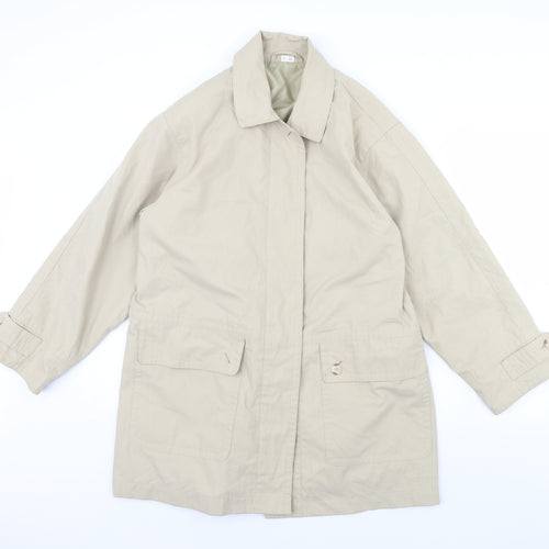 Preworn Womens Beige   Overcoat Coat Size M