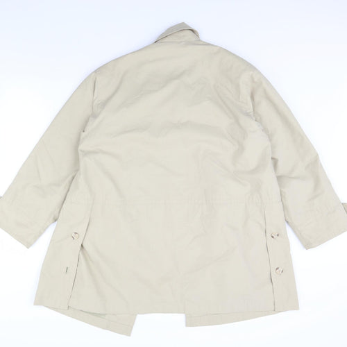 Preworn Womens Beige   Overcoat Coat Size M