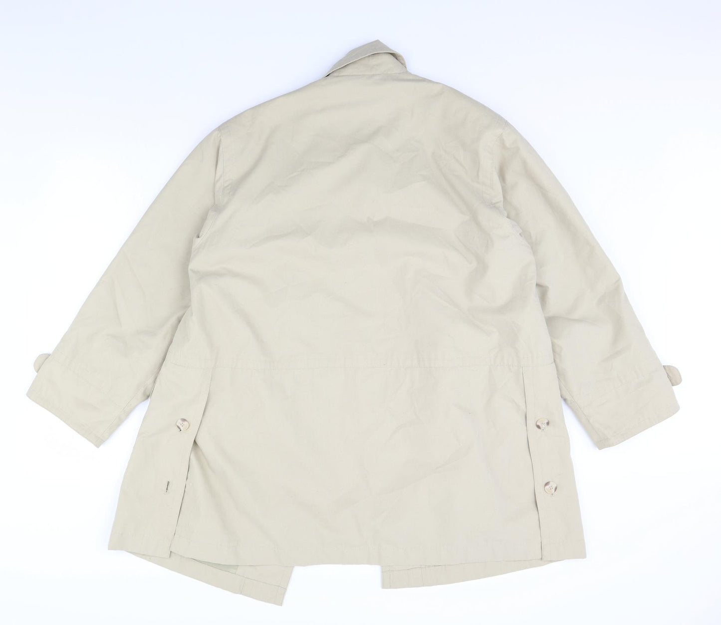 Preworn Womens Beige   Overcoat Coat Size M