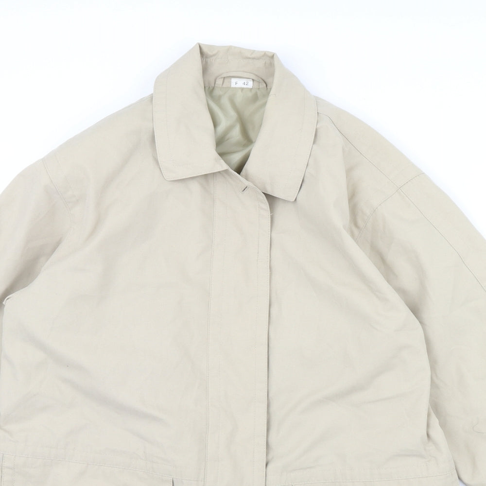 Preworn Womens Beige   Overcoat Coat Size M