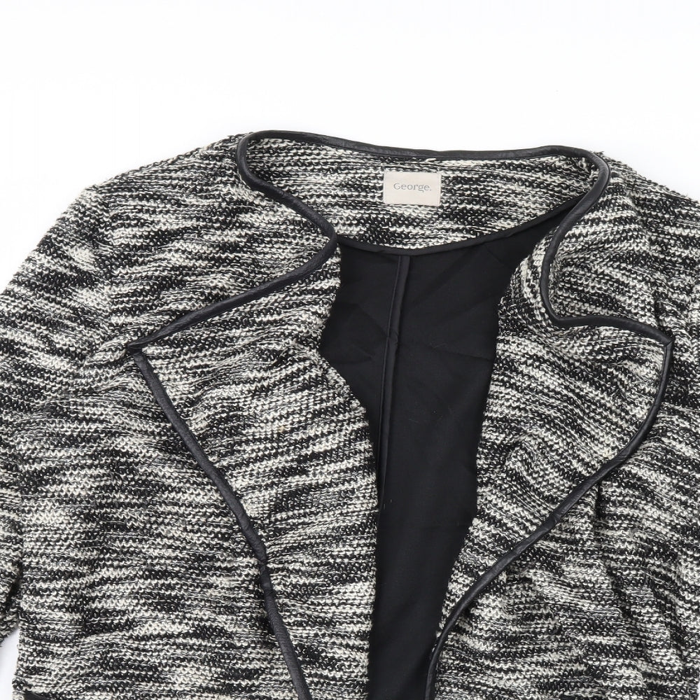 George Womens Beige Herringbone  Jacket  Size 14