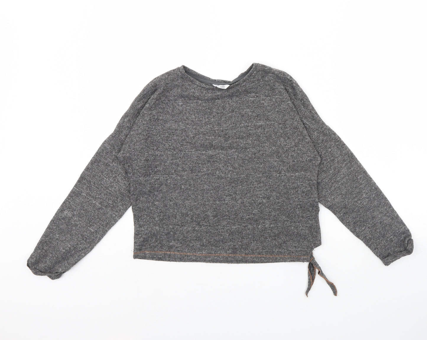 m&s Girls Grey   Pullover Jumper Size 10 Years