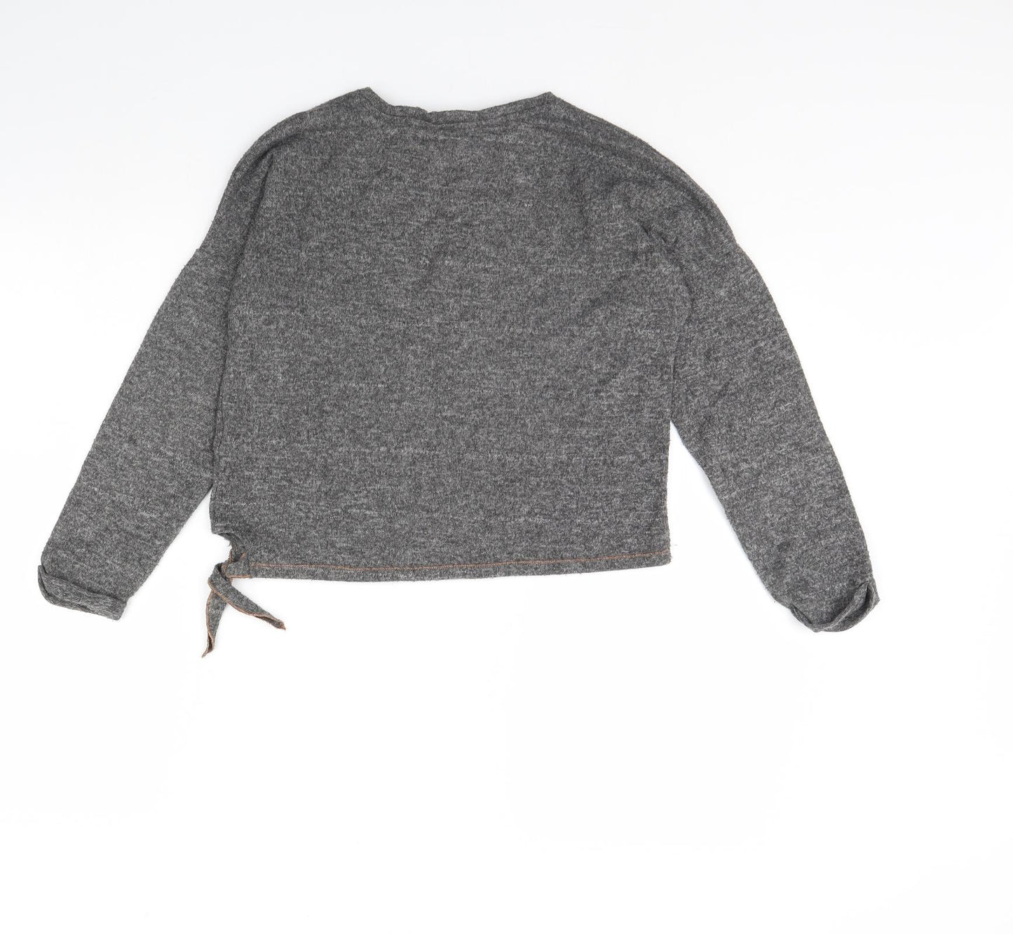 m&s Girls Grey   Pullover Jumper Size 10 Years