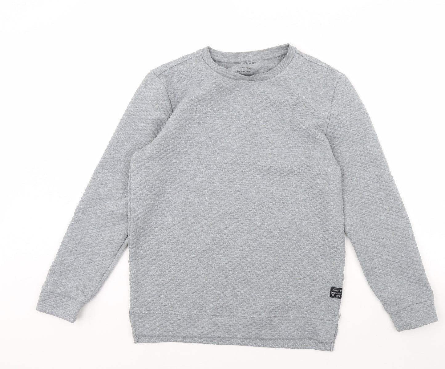 Primark Boys Grey   Pullover Jumper Size 13 Years
