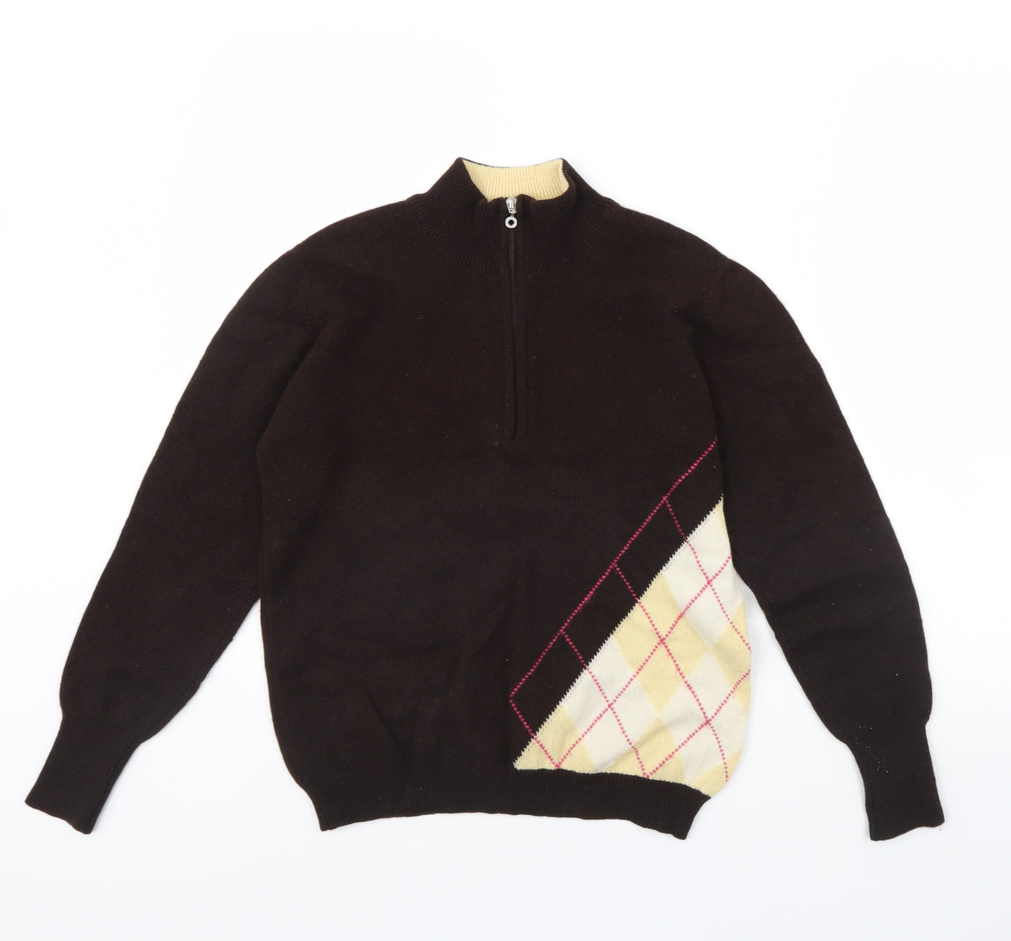 Green Lamb Womens Brown   Henley Jumper Size 12