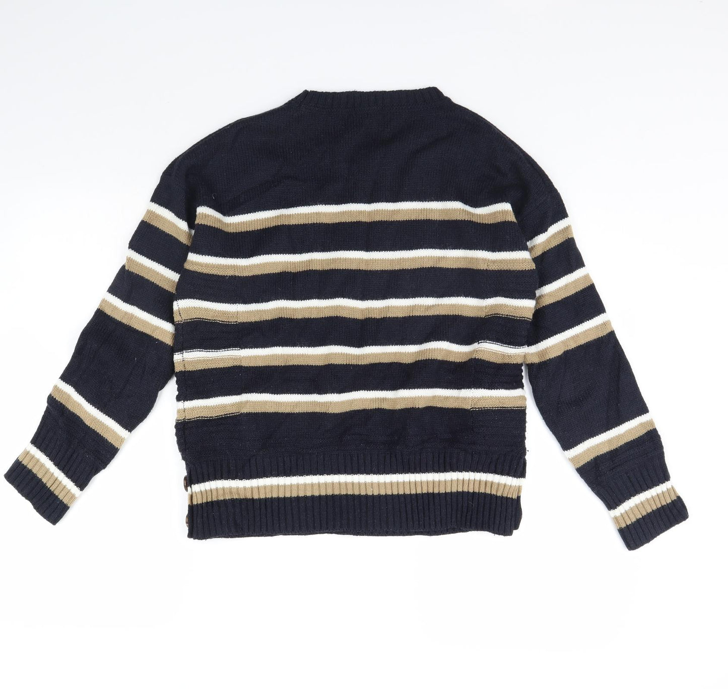 NEXT Womens Blue Striped  Pullover Jumper Size 12
