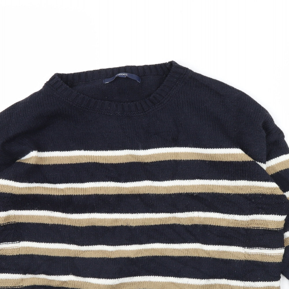 NEXT Womens Blue Striped  Pullover Jumper Size 12