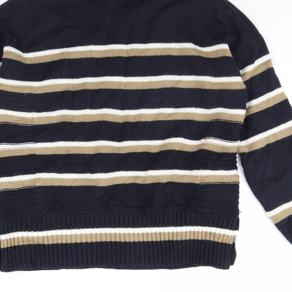 NEXT Womens Blue Striped  Pullover Jumper Size 12