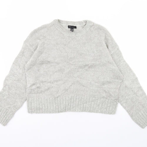 New Look Womens Grey   Pullover Jumper Size S