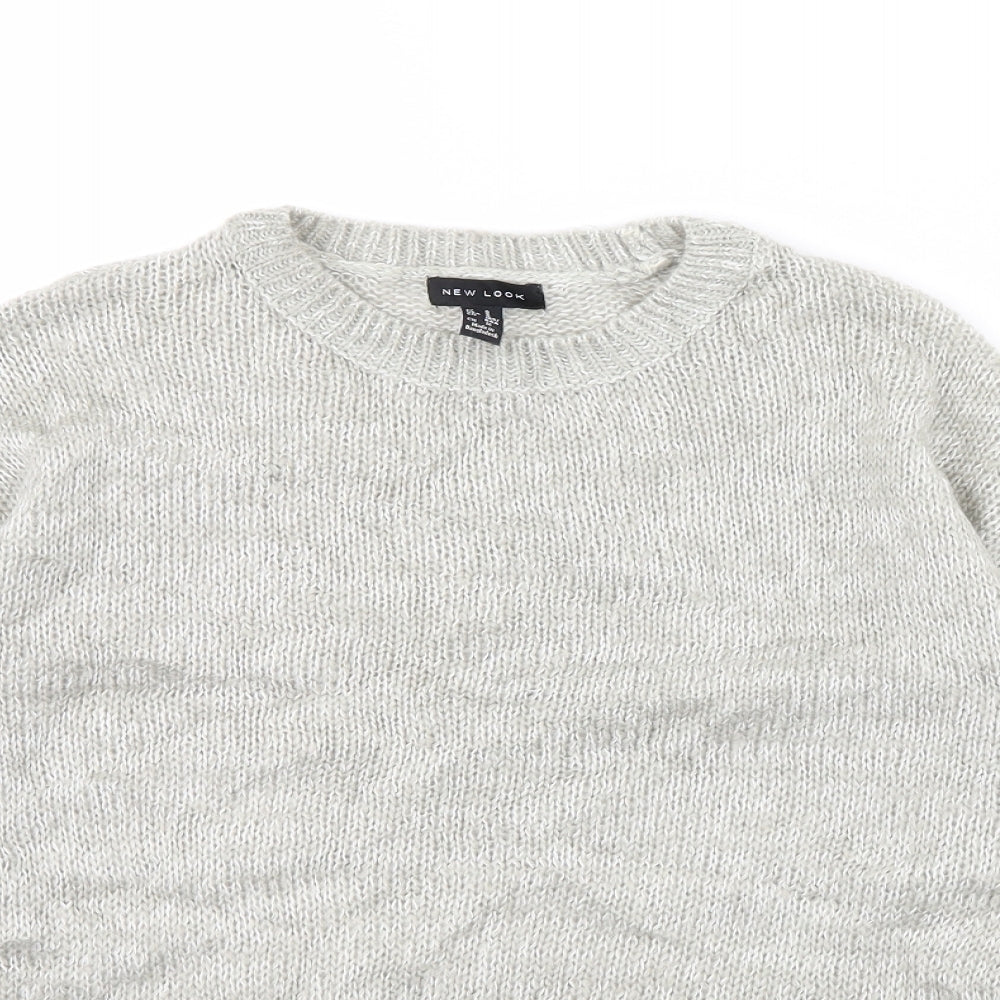 New Look Womens Grey   Pullover Jumper Size S