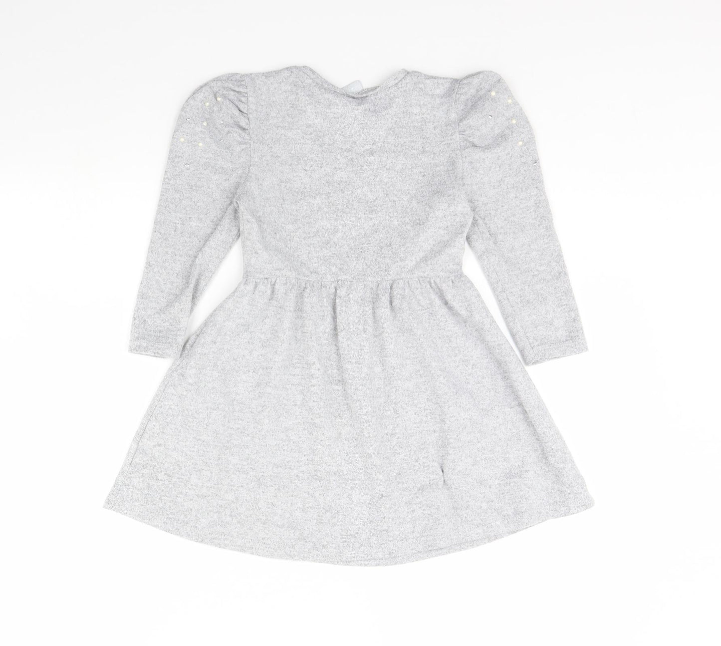I Love Girls Wear Girls Grey   Fit & Flare  Size 6 Years