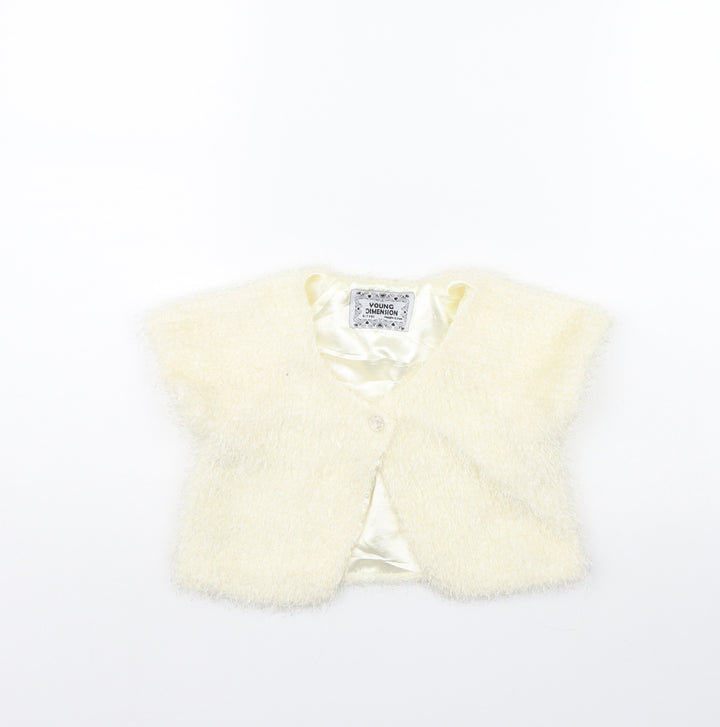 Young Dimension Girls Ivory Jacket Size 6 Years