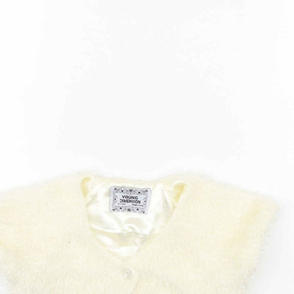 Young Dimension Girls Ivory   Jacket  Size 6 Years